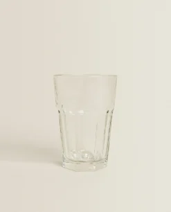 Tumblers*ZARA Home Raised Design Glass Tumbler Transparent