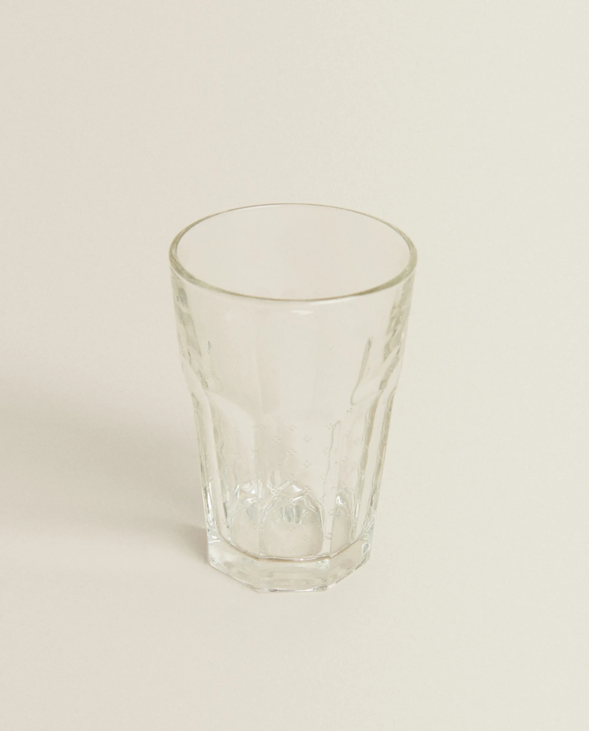 Tumblers*ZARA Home Raised Design Glass Tumbler Transparent