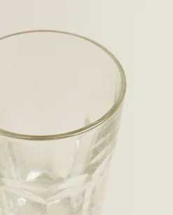 Tumblers*ZARA Home Raised Design Glass Tumbler Transparent