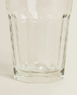 Tumblers*ZARA Home Raised Design Glass Tumbler Transparent
