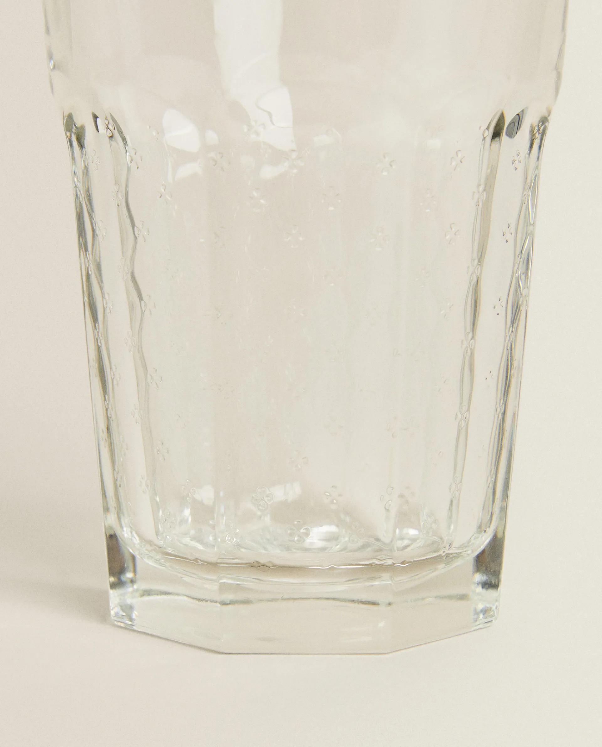 Tumblers*ZARA Home Raised Design Glass Tumbler Transparent
