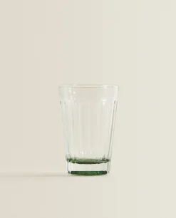 Tumblers*ZARA Home Raised Design Glass Tumbler Green