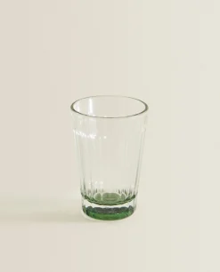 Tumblers*ZARA Home Raised Design Glass Tumbler Green