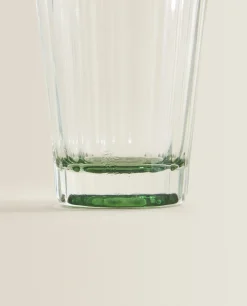 Tumblers*ZARA Home Raised Design Glass Tumbler Green