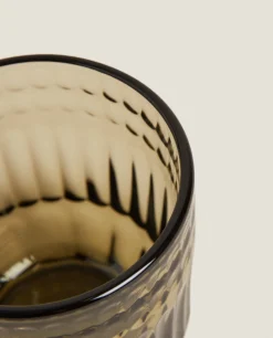 Tumblers*ZARA Home Raised Design Glass Tumbler Green