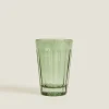 Tumblers*ZARA Home Raised Design Glass Tumbler Green