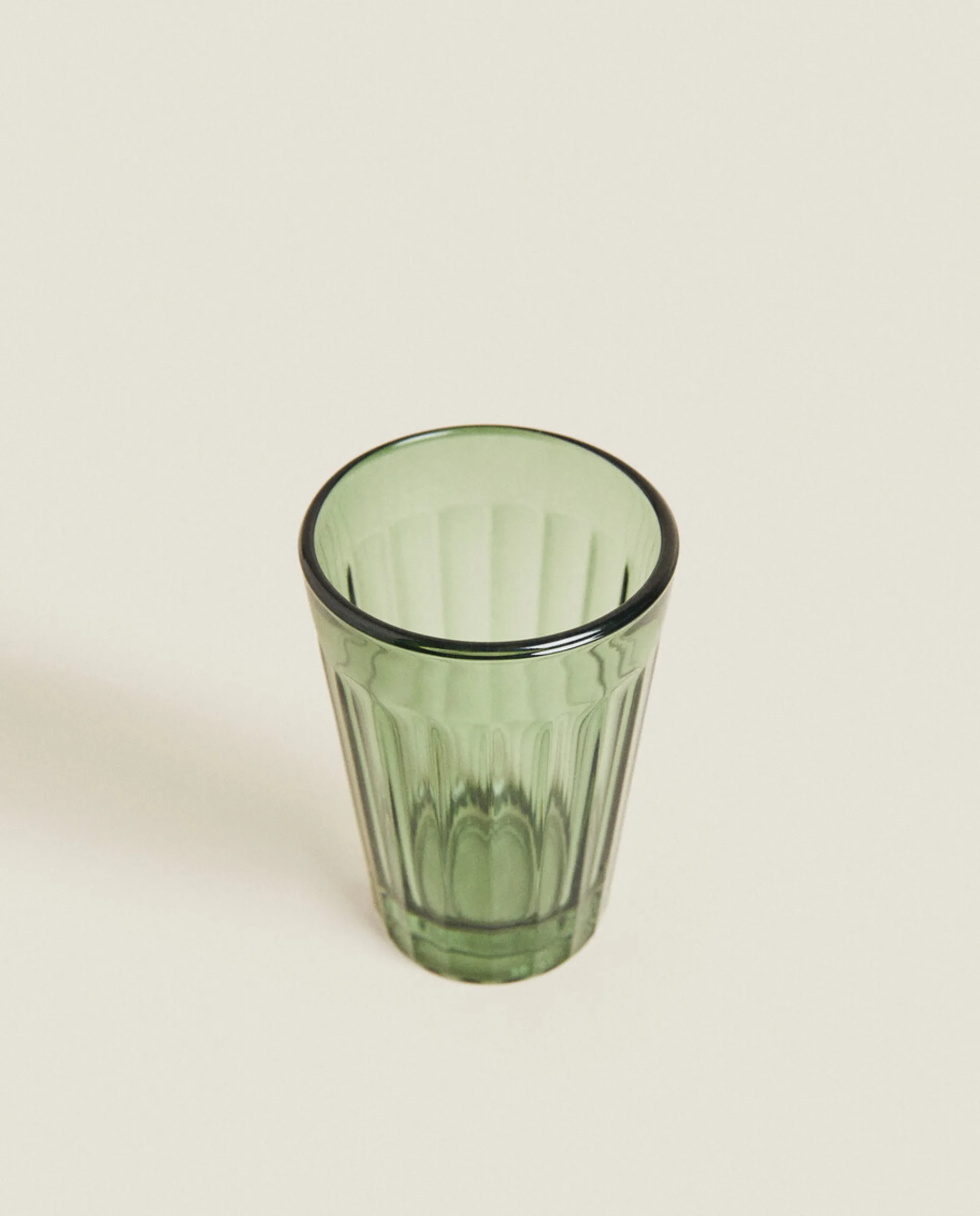 Tumblers*ZARA Home Raised Design Glass Tumbler Green