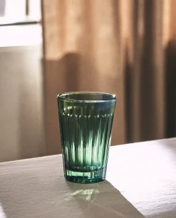 Tumblers*ZARA Home Raised Design Glass Tumbler Green