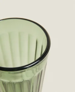 Tumblers*ZARA Home Raised Design Glass Tumbler Green