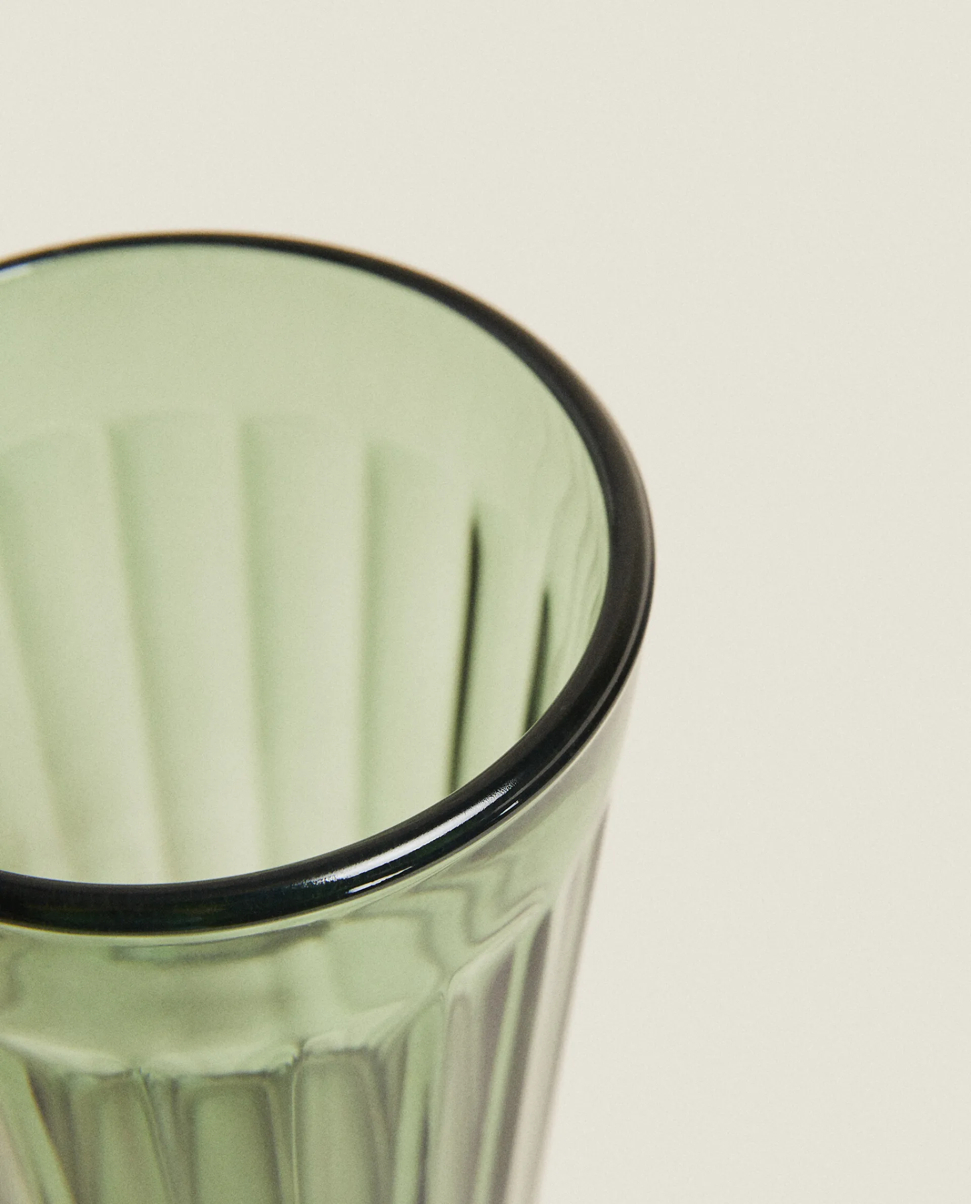 Tumblers*ZARA Home Raised Design Glass Tumbler Green