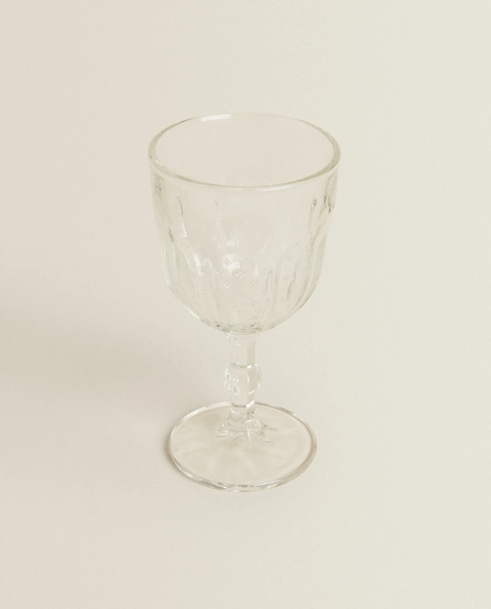 Glasses And Flutes*ZARA Home Raised Design Wine Glass Transparent