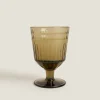 Glasses And Flutes*ZARA Home Raised Design Wine Glass Green