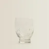 Tumblers*ZARA Home Raised Floral Design Glass Tumbler Transparent