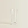 Tumblers*ZARA Home Raised-Design Glass Soft Drink Tumbler Transparent
