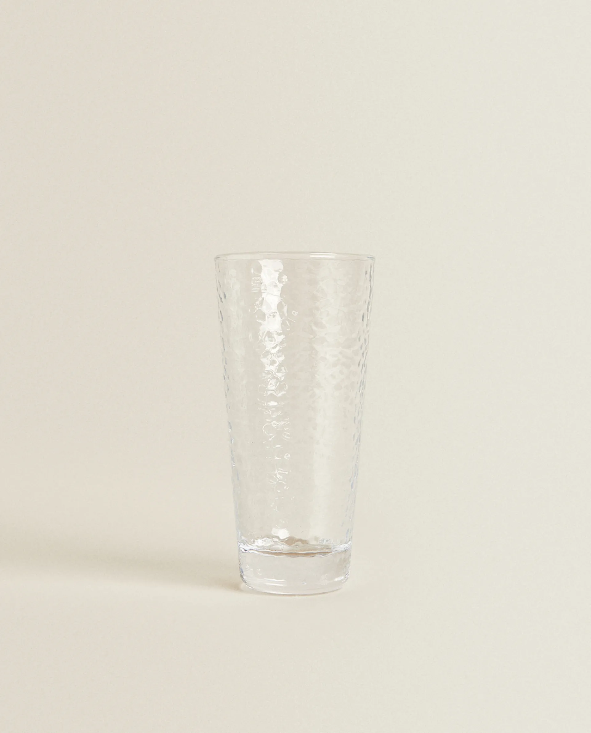 Tumblers*ZARA Home Raised-Design Glass Soft Drink Tumbler Transparent