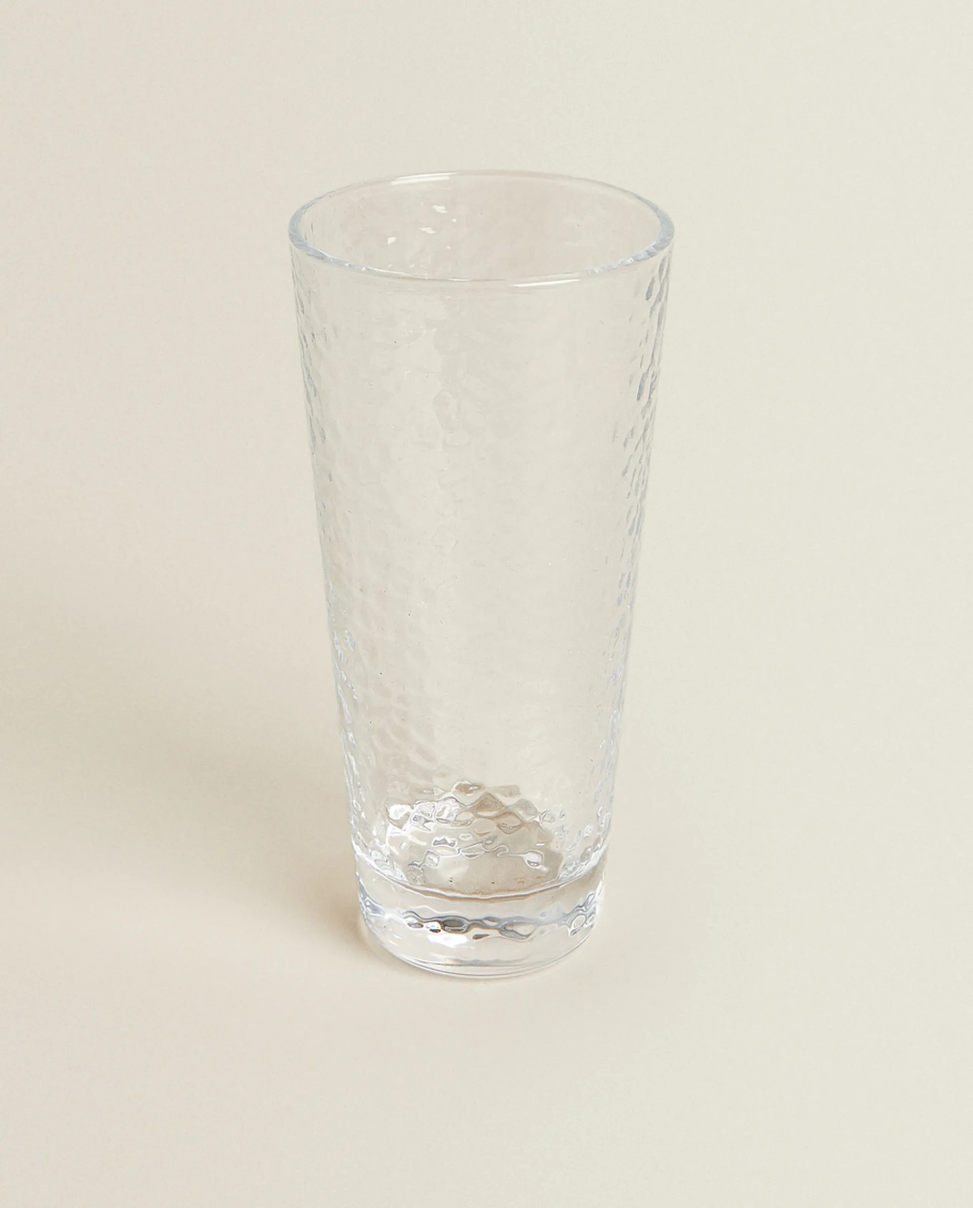 Tumblers*ZARA Home Raised-Design Glass Soft Drink Tumbler Transparent