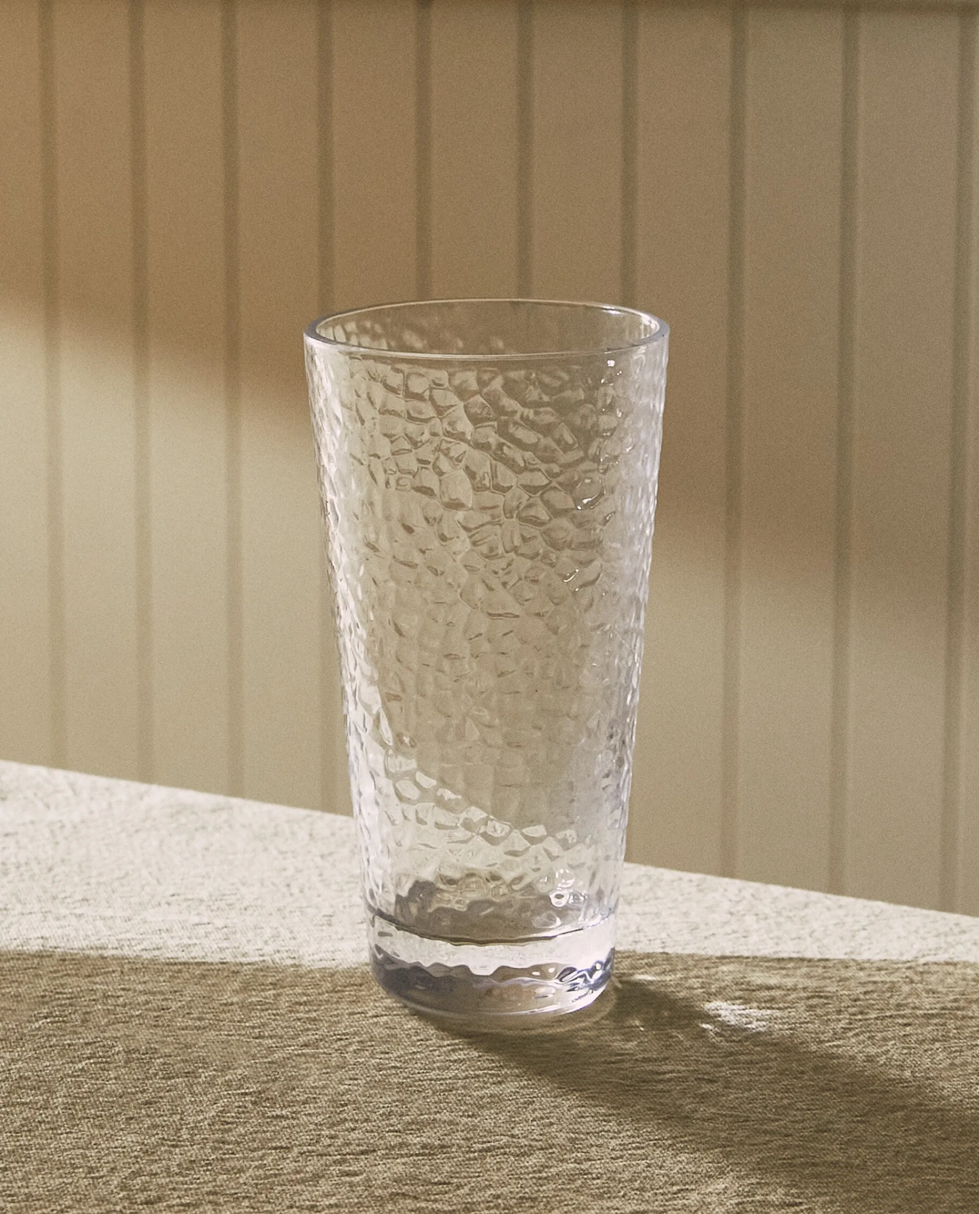 Tumblers*ZARA Home Raised-Design Glass Soft Drink Tumbler Transparent