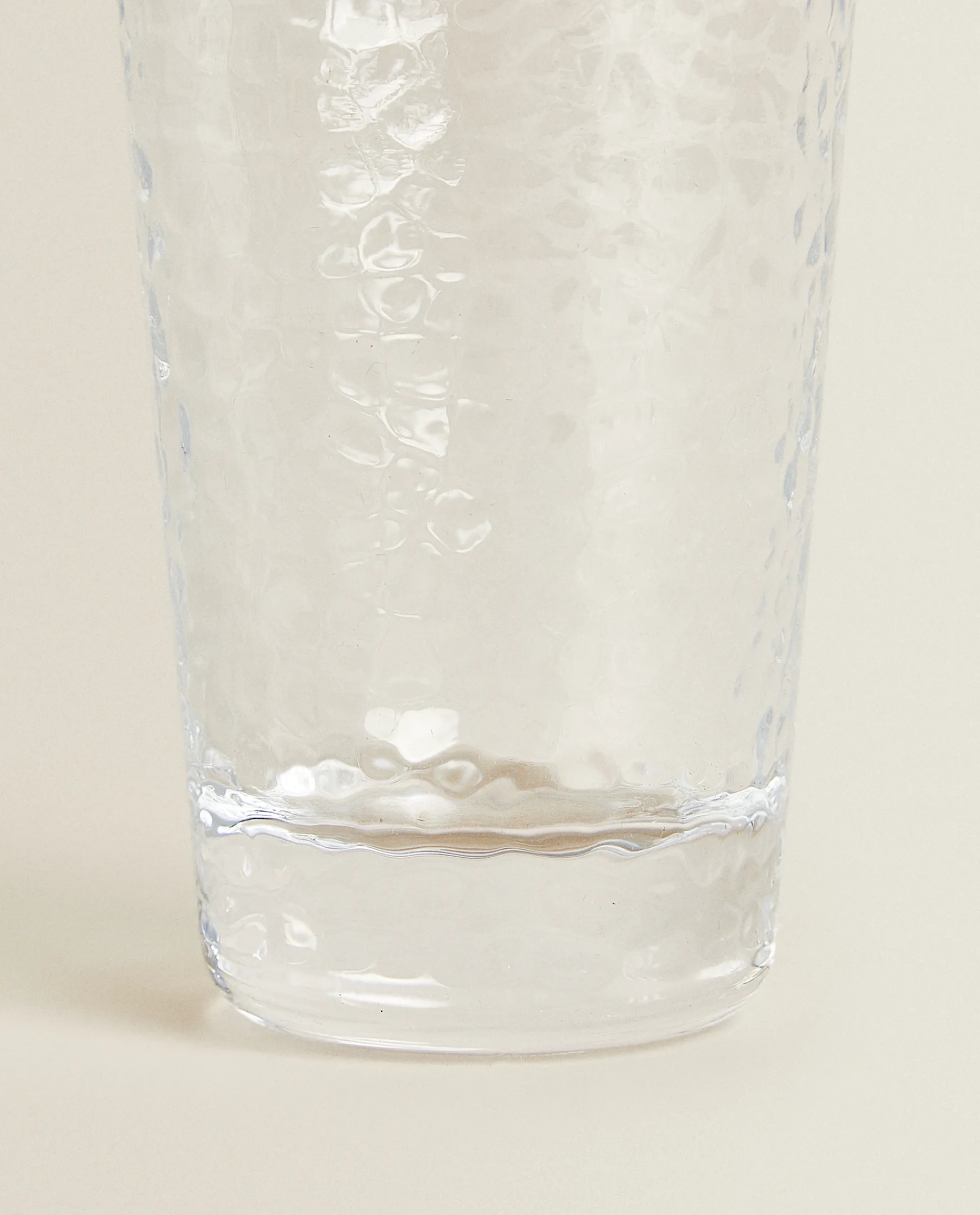 Tumblers*ZARA Home Raised-Design Glass Soft Drink Tumbler Transparent