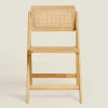Chairs & Armchairs*ZARA Home Rattan And Wood Folding Chair Natural Colour