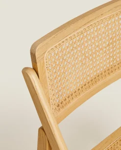 Chairs & Armchairs*ZARA Home Rattan And Wood Folding Chair Natural Colour