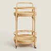 Furniture*ZARA Home Rattan Trolley Natural Colour