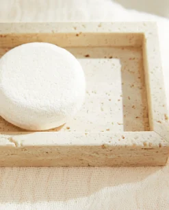 Soap Dishes*ZARA Home Rectangular Marble Soap Dish Beige