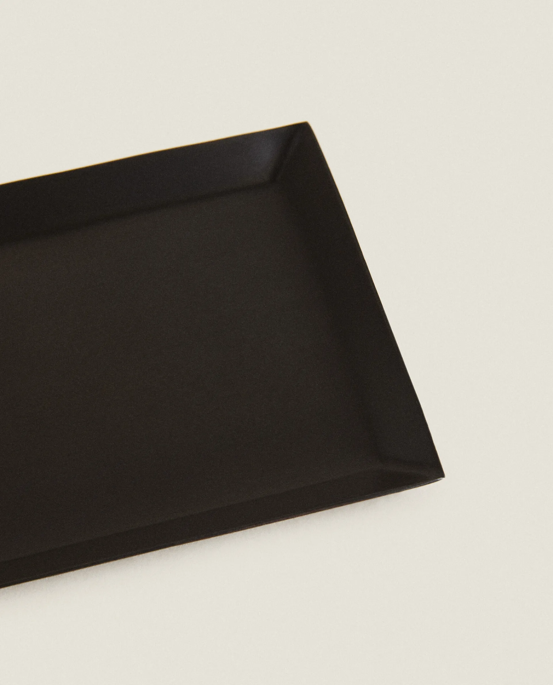 Trays And Small Change Holders*ZARA Home Rectangular Metal Tray Black