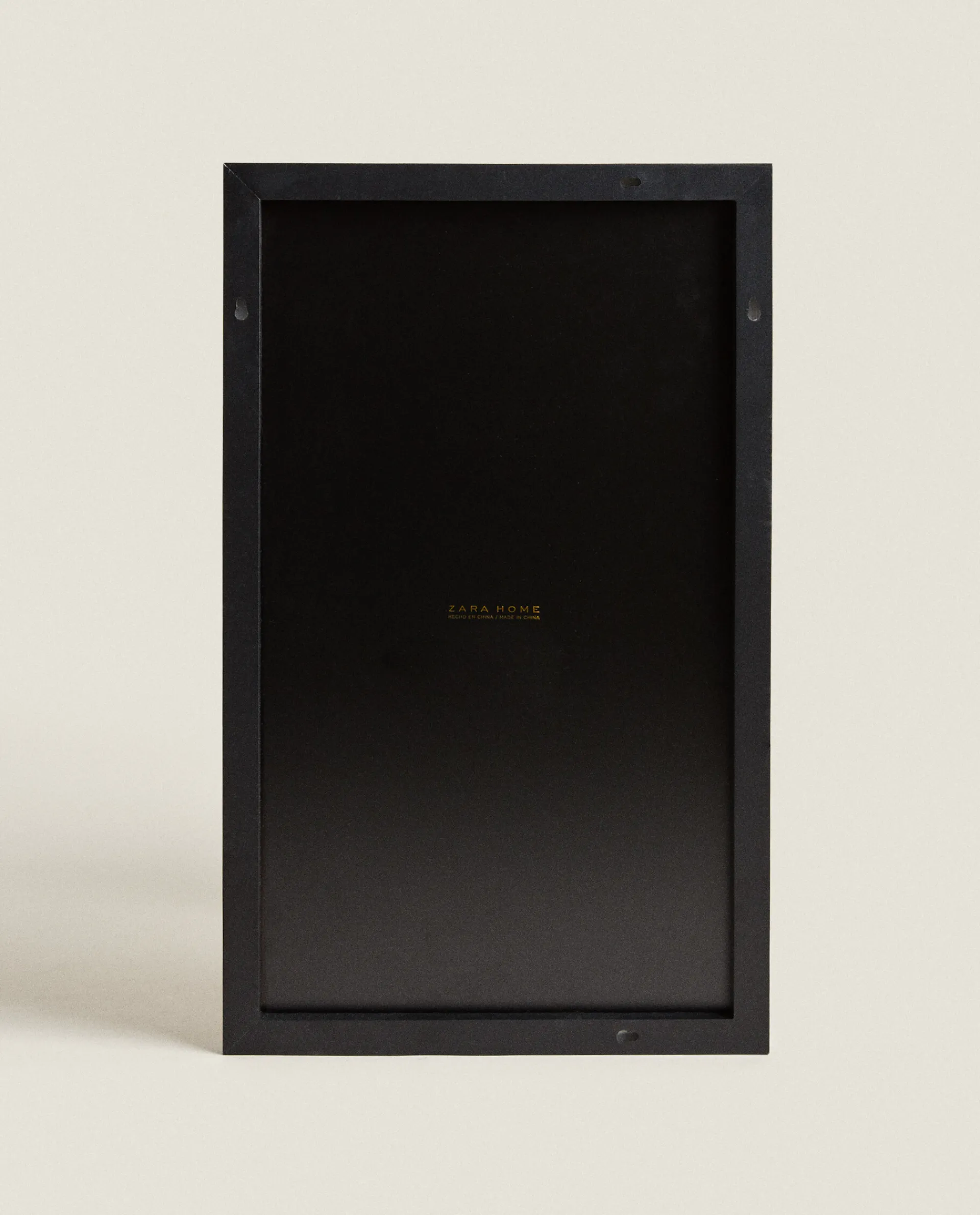 Mirrors*ZARA Home Rectangular Metal Wall Mirror Black