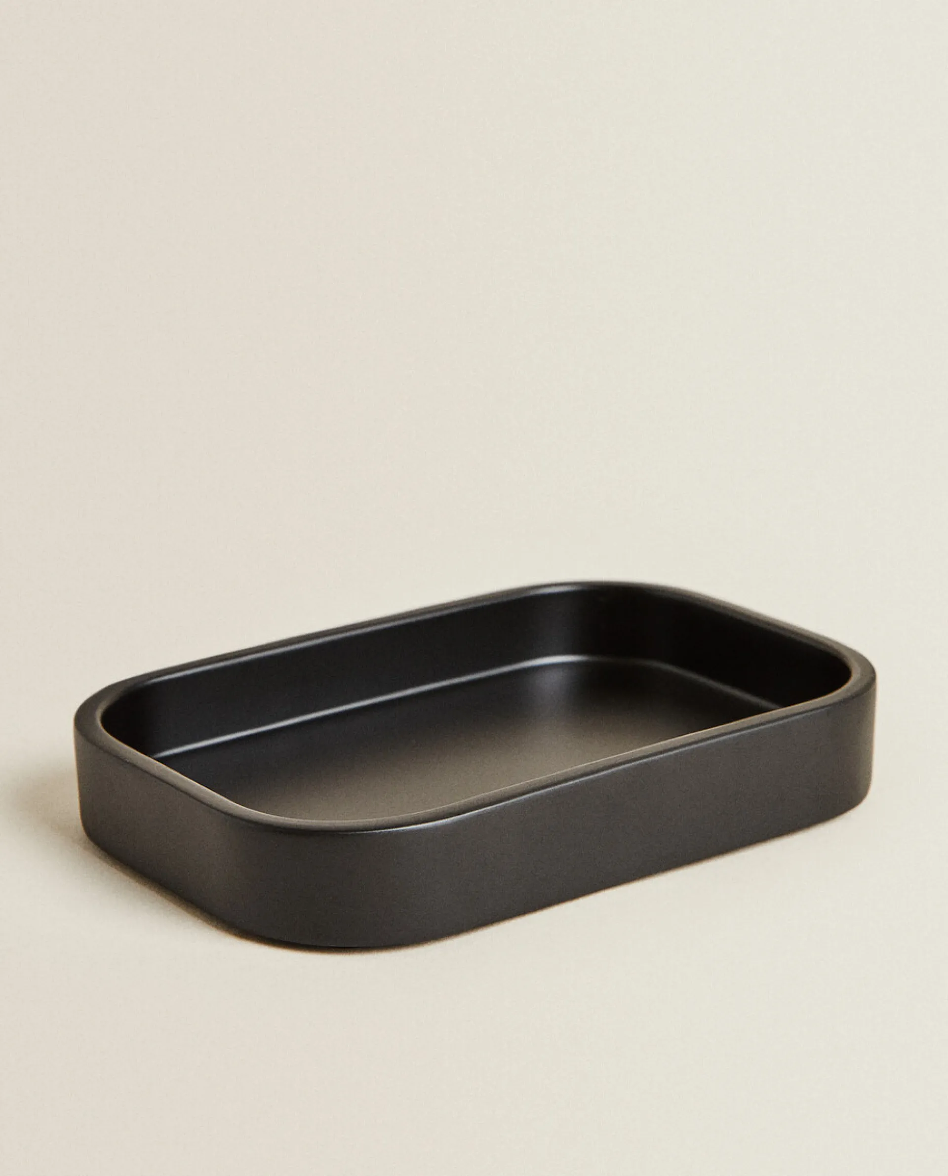 Soap Dishes*ZARA Home Resin Soap Dish Black