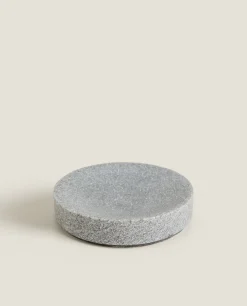 Soap Dishes*ZARA Home Resin Stone Soap Dish Grey