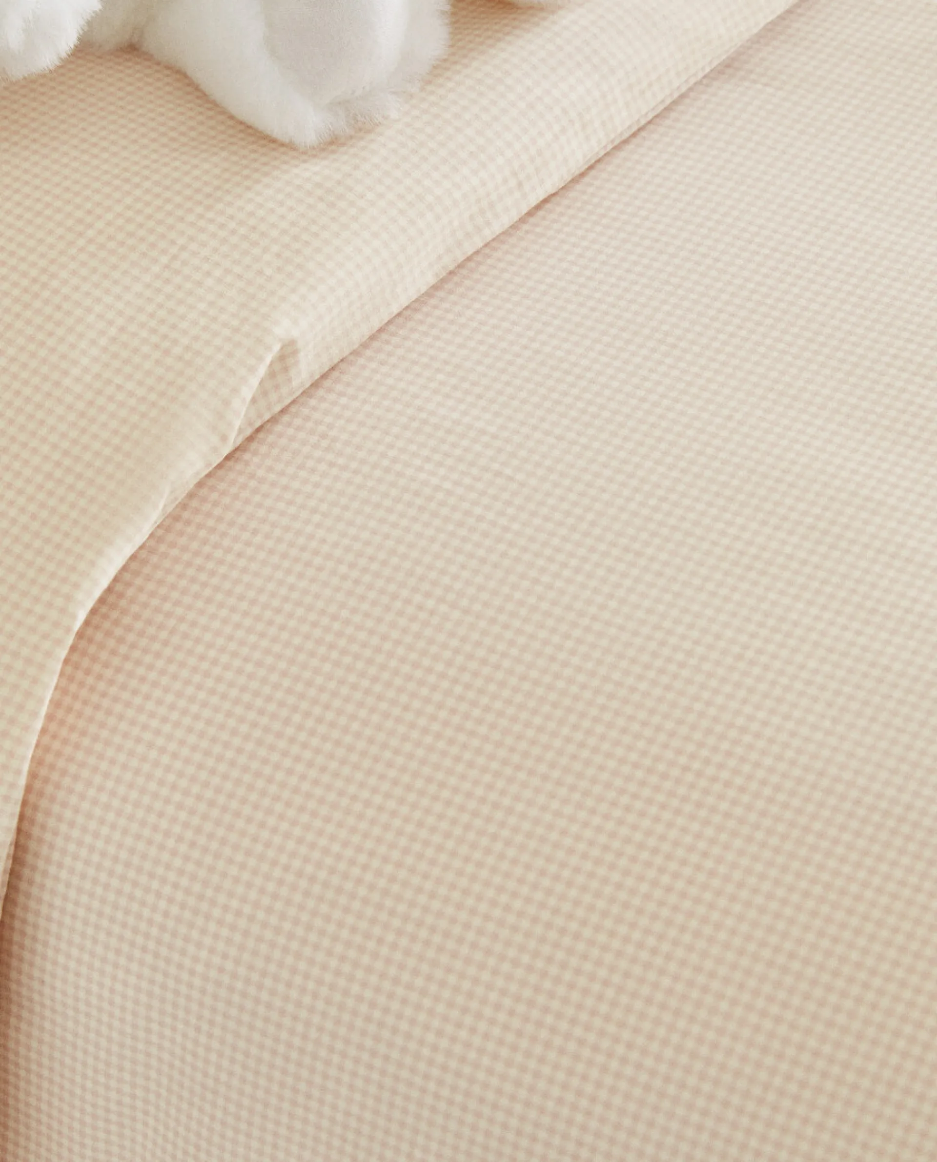 Duvet Covers*ZARA Home Reversible Gingham Duvet Cover Pink