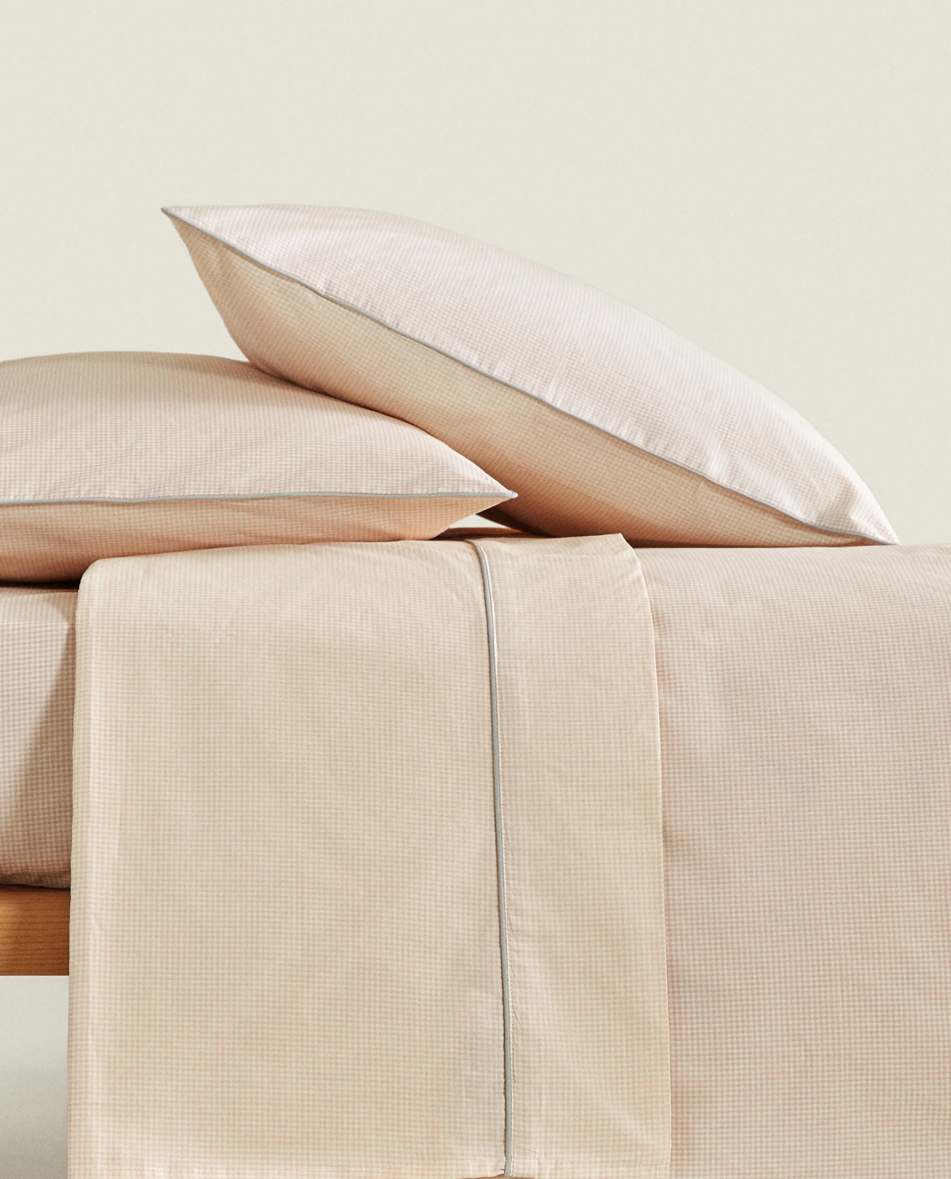 Duvet Covers*ZARA Home Reversible Gingham Duvet Cover Pink