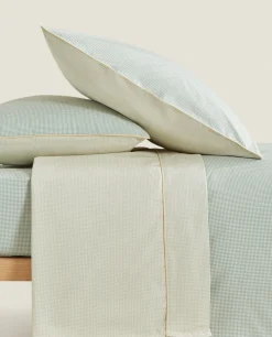 Duvet Covers*ZARA Home Reversible Gingham Duvet Cover Blue