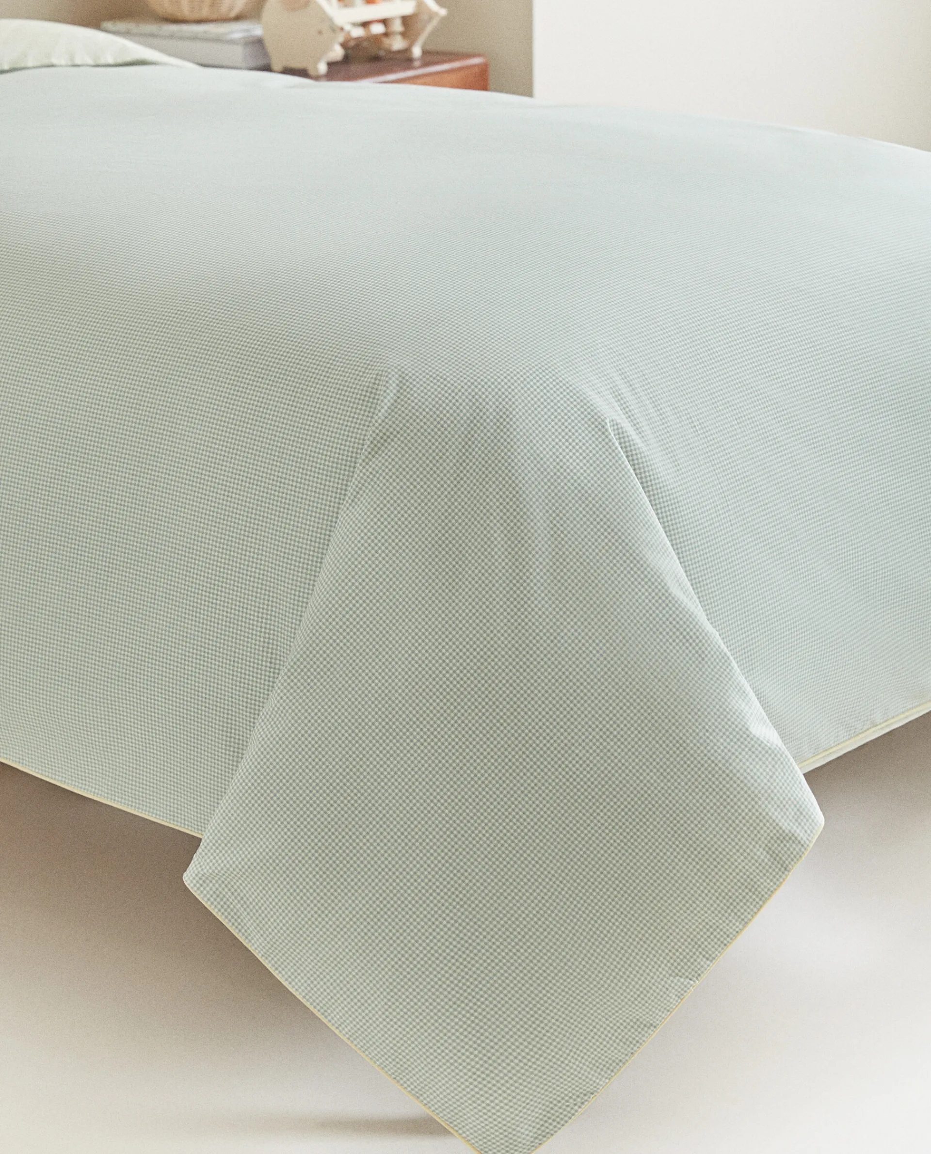 Duvet Covers*ZARA Home Reversible Gingham Duvet Cover Blue