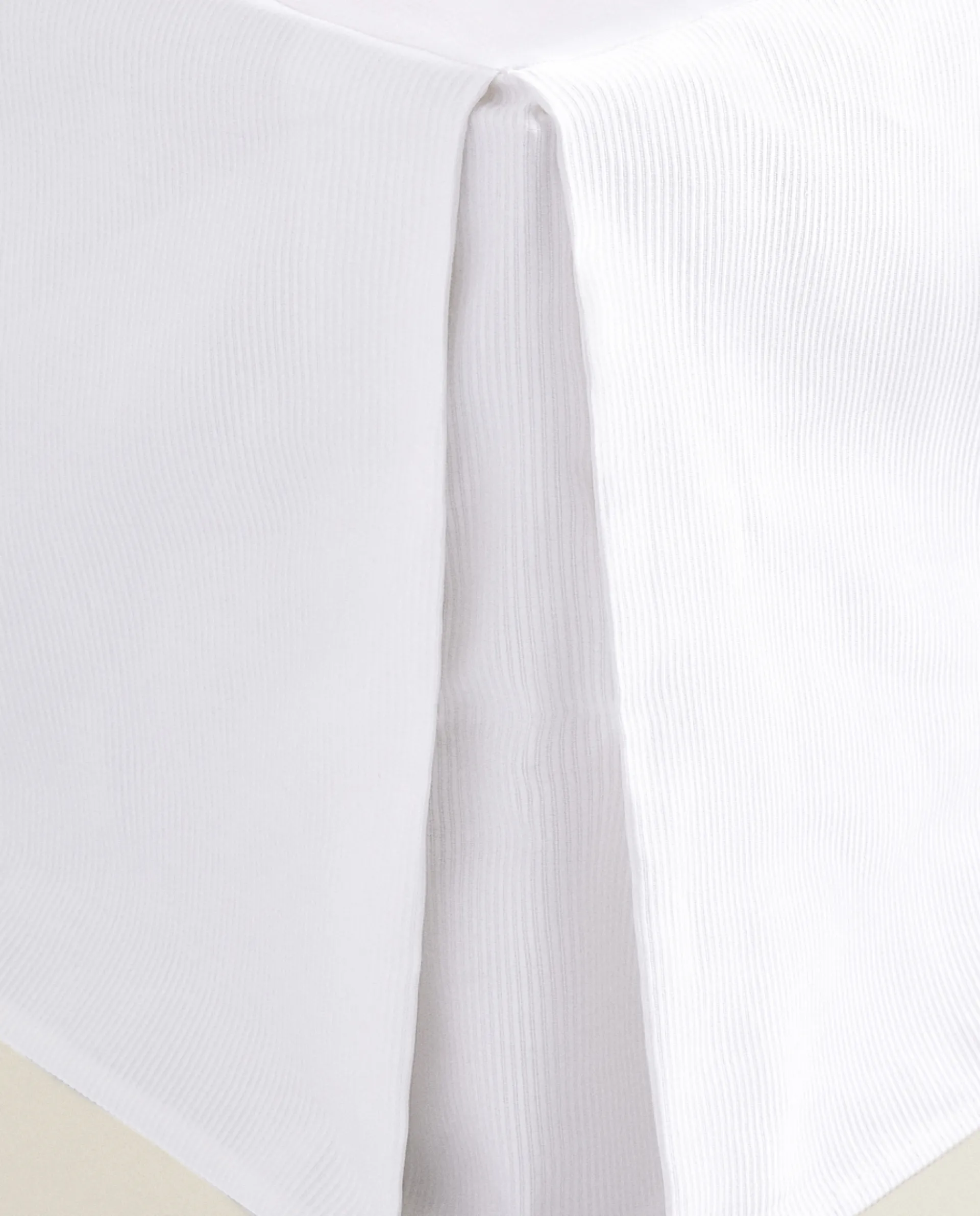 Bedskirts*ZARA Home Ribbed Bedskirt White