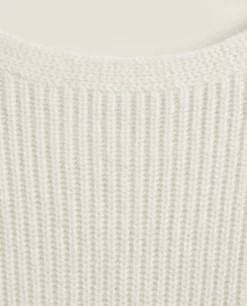 Cashmere*ZARA Home Ribbed Cashmere Sweater Cream
