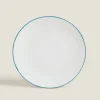 Dinner Plates*ZARA Home Rim Detail Dinner Plate Petroleum