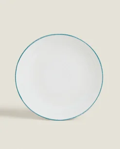 Dinner Plates*ZARA Home Rim Detail Dinner Plate Petroleum