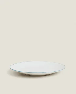 Dinner Plates*ZARA Home Rim Detail Dinner Plate Petroleum