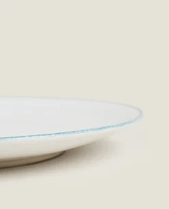 Dinner Plates*ZARA Home Rim Detail Dinner Plate Petroleum