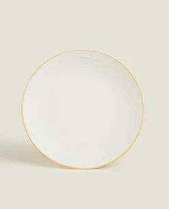 Dinner Plates*ZARA Home Rim Detail Dinner Plate Mustard Yellow
