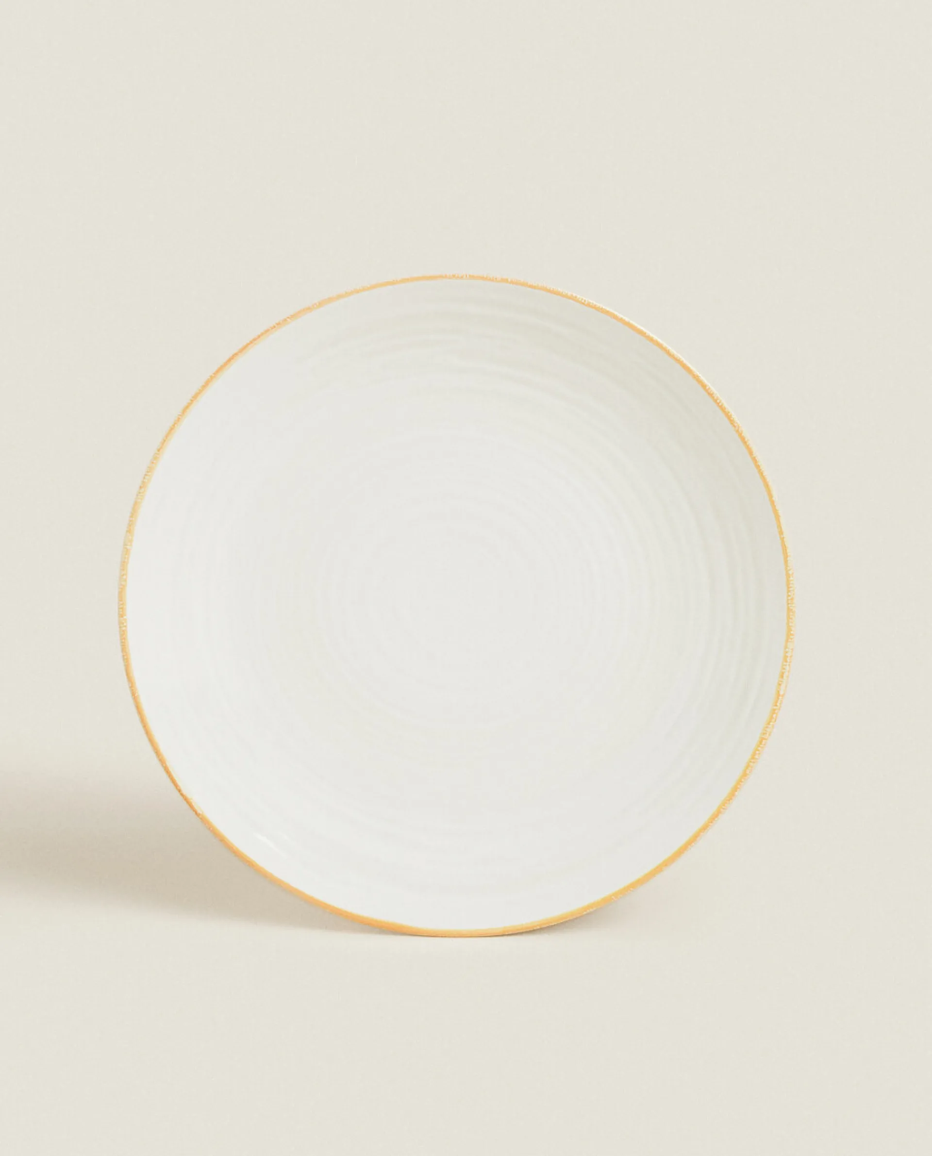 Dinner Plates*ZARA Home Rim Detail Dinner Plate Mustard Yellow