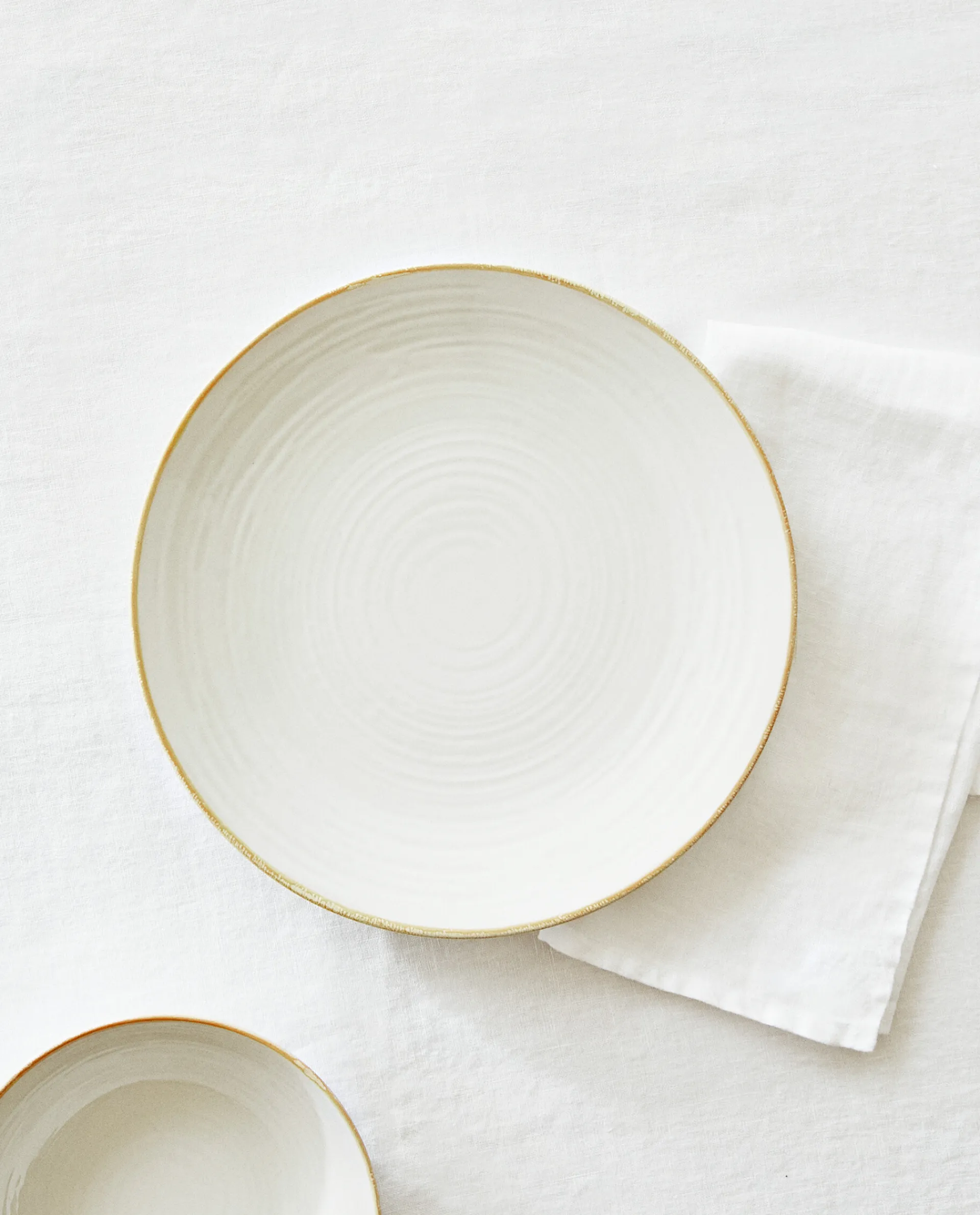 Dinner Plates*ZARA Home Rim Detail Dinner Plate Mustard Yellow