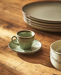 Mugs*ZARA Home Rimmed Coffee Cup Green