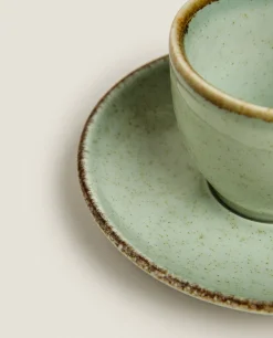 Mugs*ZARA Home Rimmed Coffee Cup Green