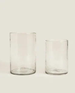 Vases*ZARA Home Rough Lantern Vase Transparent