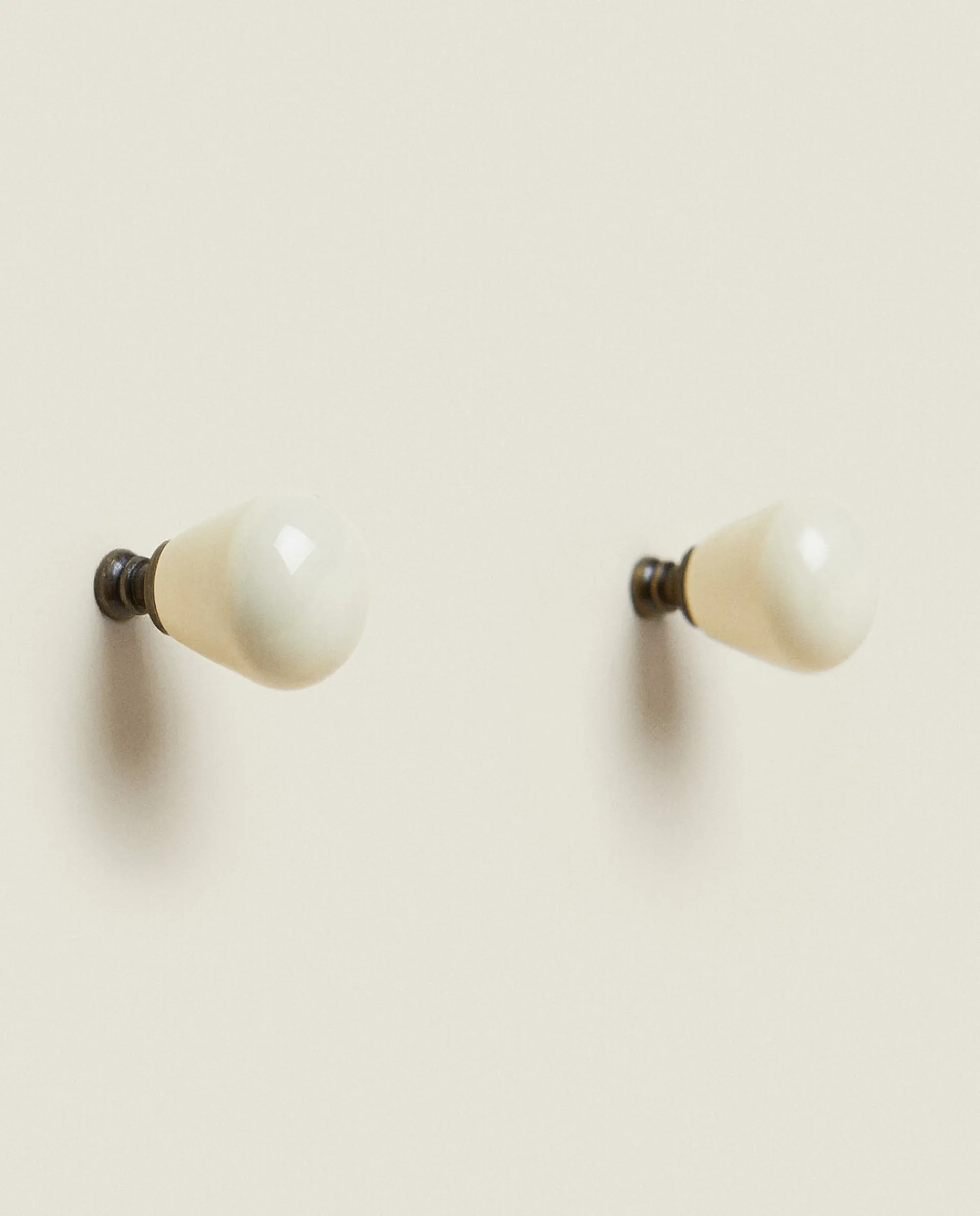 Door Knobs*ZARA Home Round Door Knob (Pack Of 2) Cream