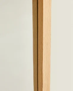 Mirrors*ZARA Home Round Full-Length Mirror With Frame Natural Colour