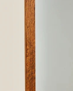 Mirrors*ZARA Home Round Full-Length Mirror With Frame Brown