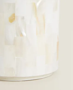 Dispensers*ZARA Home Round Mother-Of-Pearl Dispenser White